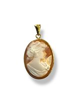 Pendant Mandile 1922 Woman Cammei  in Silver Conchiglia 2MCICM78